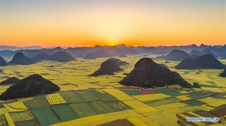 Beaux paysages printaniers en Chine