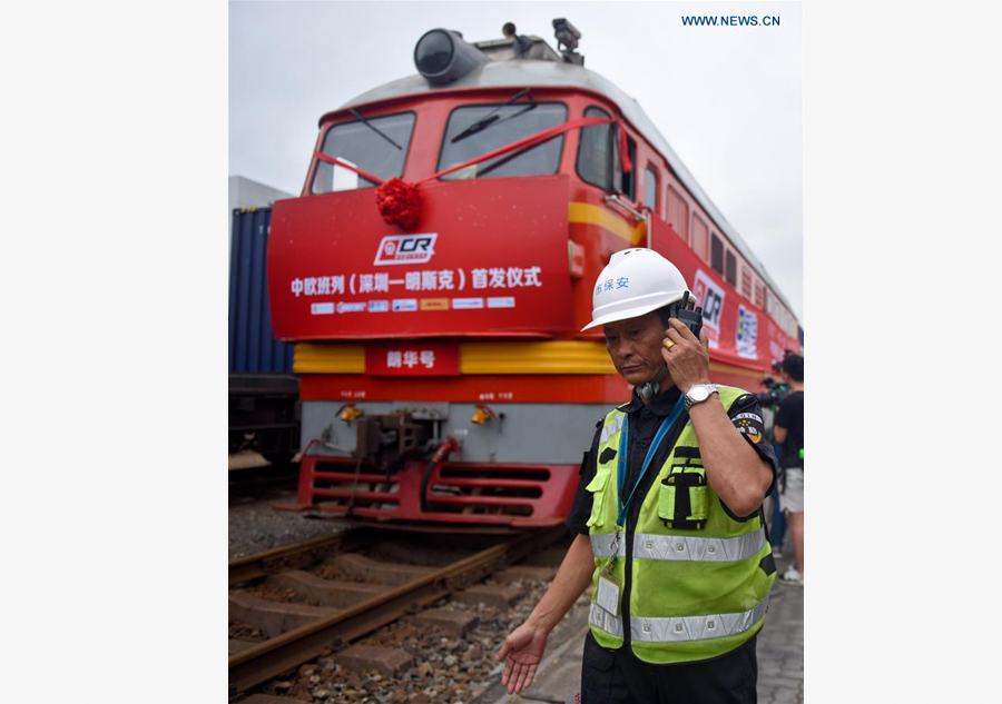 Un nouveau train de fret reliant la Chine à l'Europe est parti de Shenzhen