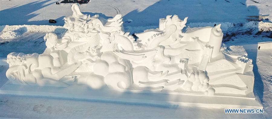 Chine : festival de sculptures sur neige au Jilin