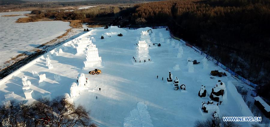 Chine : festival de sculptures sur neige au Jilin