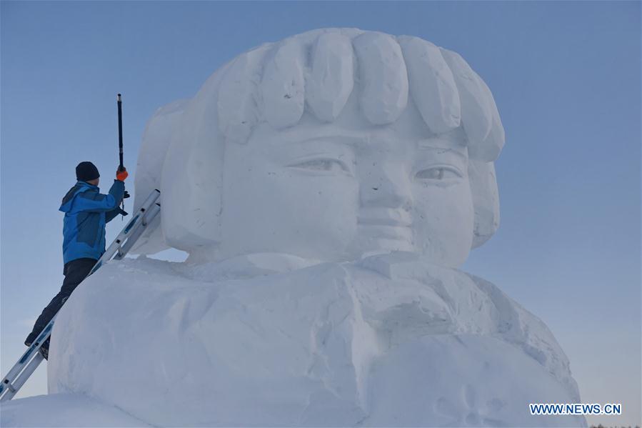 Chine : festival de sculptures sur neige au Jilin