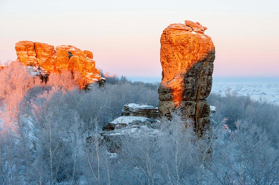 La forêt de pierre glaciaire de Hexingten, en Mongolie intérieure