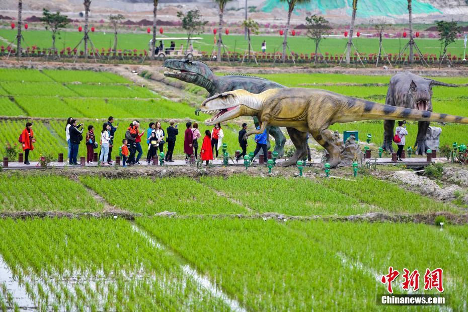 Sanya: 323 dinosaures dans le parc national du riz