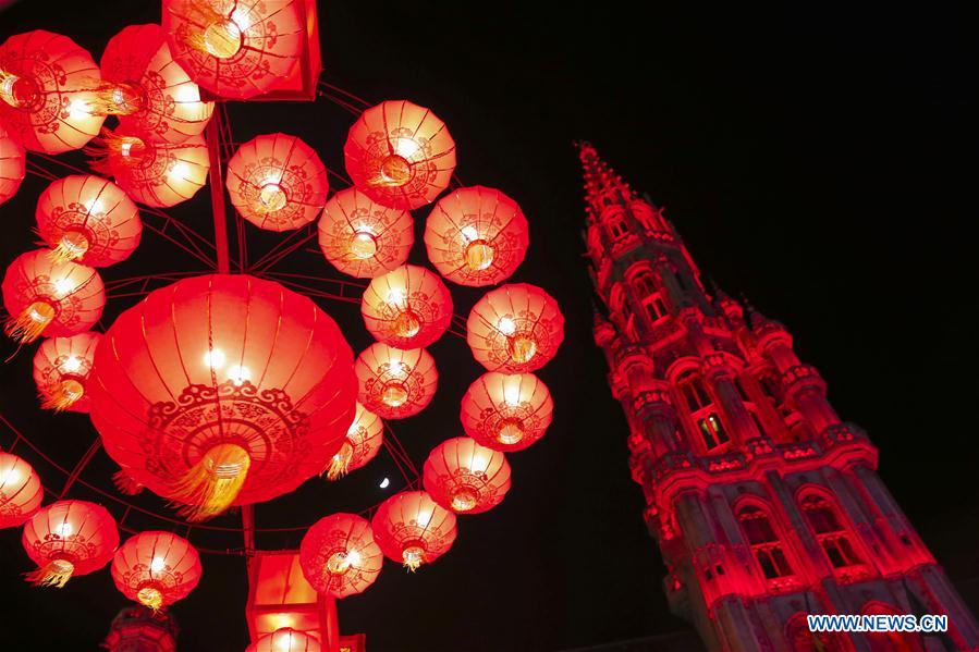 Belgique : lanternes chinoises à Bruxelles