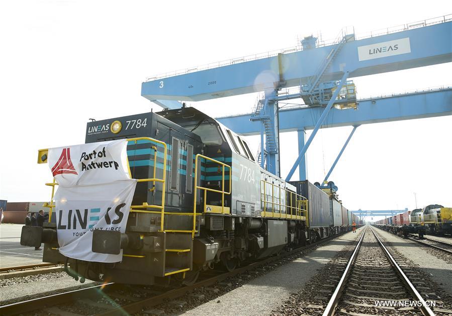 Un premier train direct arrive à Anvers depuis la Chine