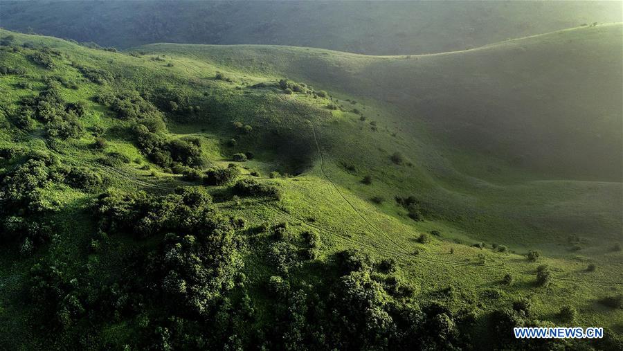 Paysage de montagne dans le nord-ouest de la Chine