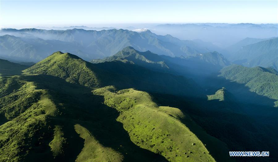 Paysage de montagne dans le nord-ouest de la Chine