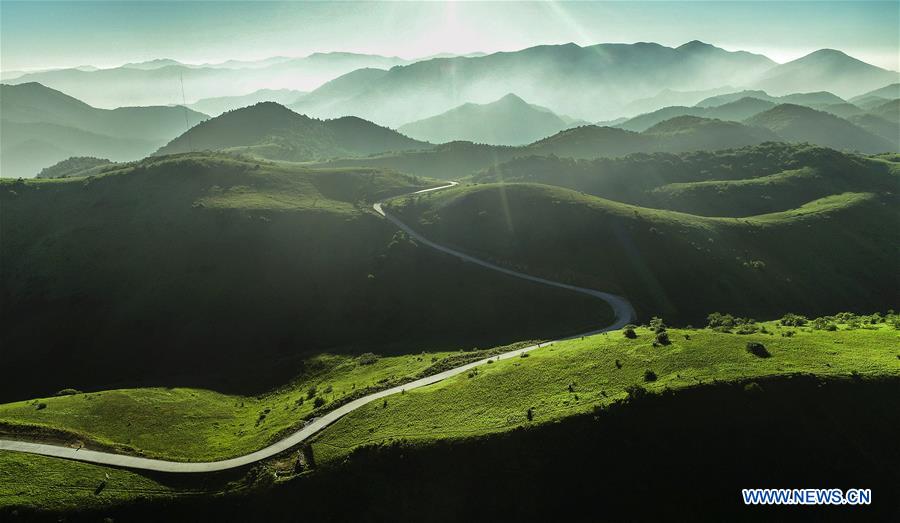 Paysage de montagne dans le nord-ouest de la Chine