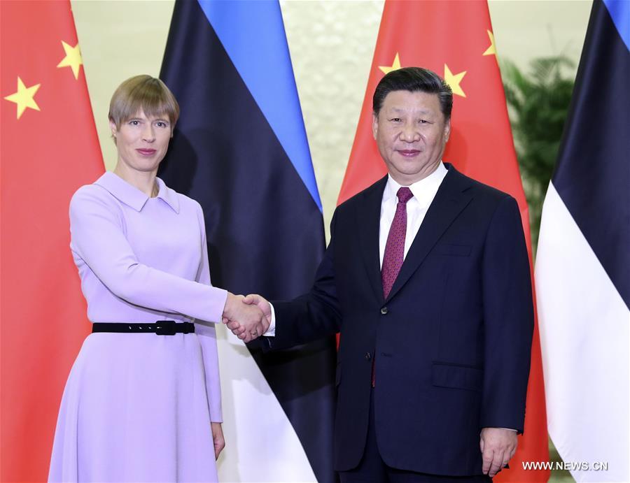 Xi Jinping rencontre les dirigeants letton, estonien et serbe