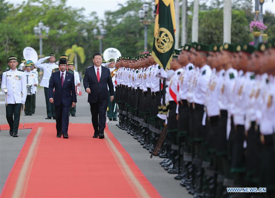 La Chine et Brunei conviennent de hisser leurs relations au niveau de partenariat de coopération stratégique