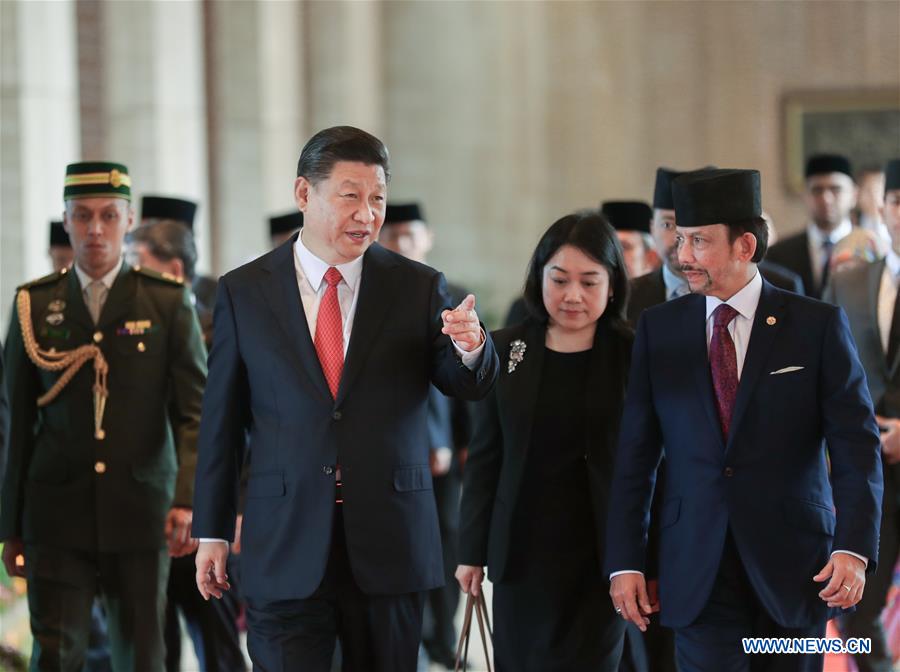 La Chine et Brunei conviennent de hisser leurs relations au niveau de partenariat de coopération stratégique