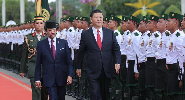 La Chine et Brunei conviennent de hisser leurs relations au niveau de partenariat de coopération stratégique