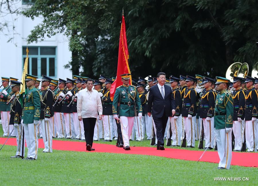 La Chine et les Philippines conviennent de renforcer leurs relations et de faire progresser ensemble la construction de "la Ceinture et la Route"