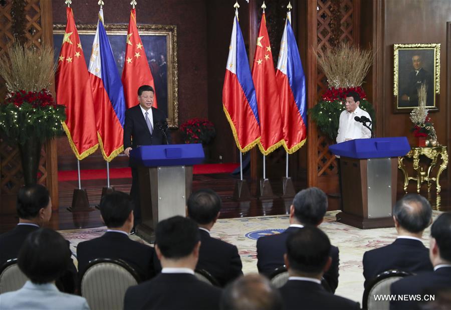 La Chine et les Philippines conviennent de renforcer leurs relations et de faire progresser ensemble la construction de "la Ceinture et la Route"