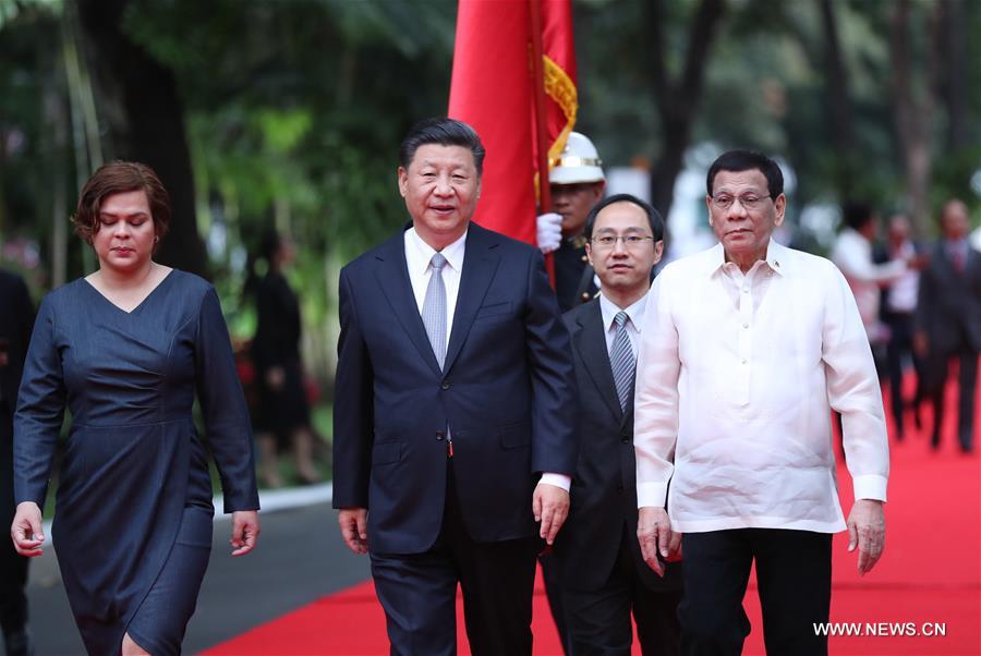 La Chine et les Philippines conviennent de renforcer leurs relations et de faire progresser ensemble la construction de "la Ceinture et la Route"