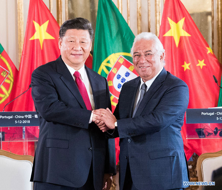 La Chine et le Portugal s'engagent à faire progresser ensemble la construction de "la Ceinture et la Route"