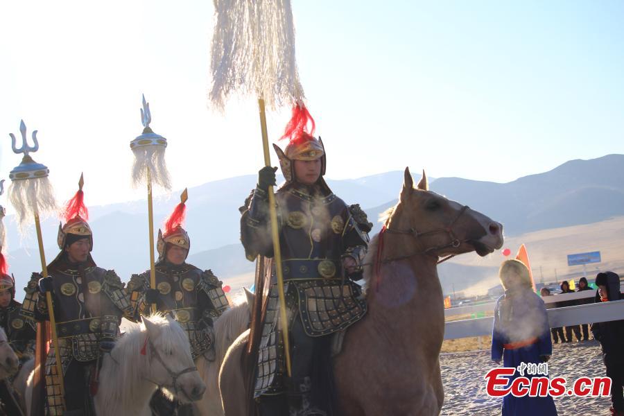 Début de la foire du Naadam d'hiver en Mongolie intérieure