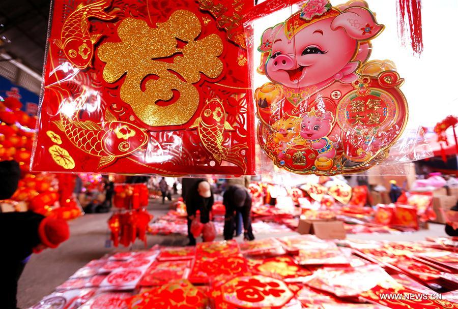 Chine : décorations du Nouvel An