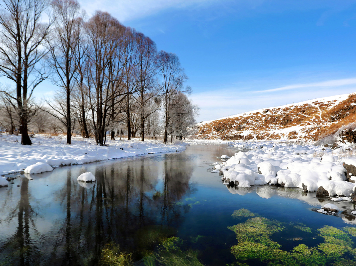 Mongolie intérieure: la rivière qui ne gèle jamais en hiver