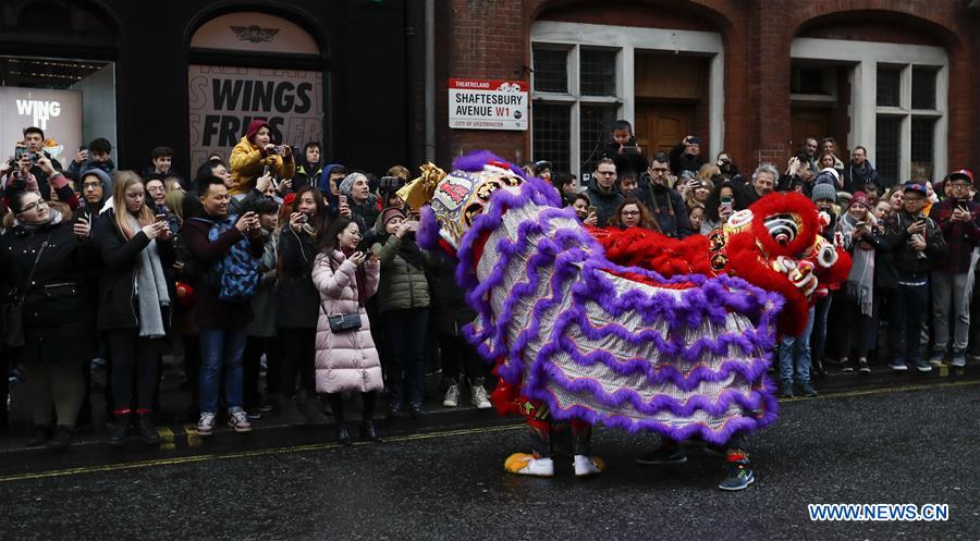 Royaume-Uni : célébrations du Nouvel An chinois à Londres