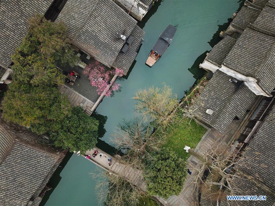 Paysage de Wuzhen dans l'est de la Chine