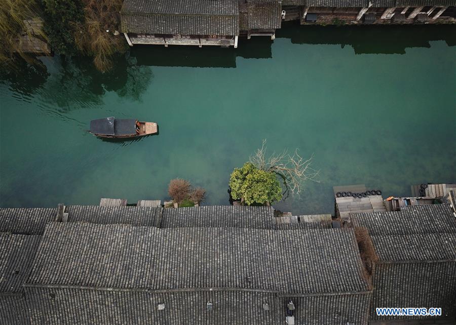 Paysage de Wuzhen dans l'est de la Chine