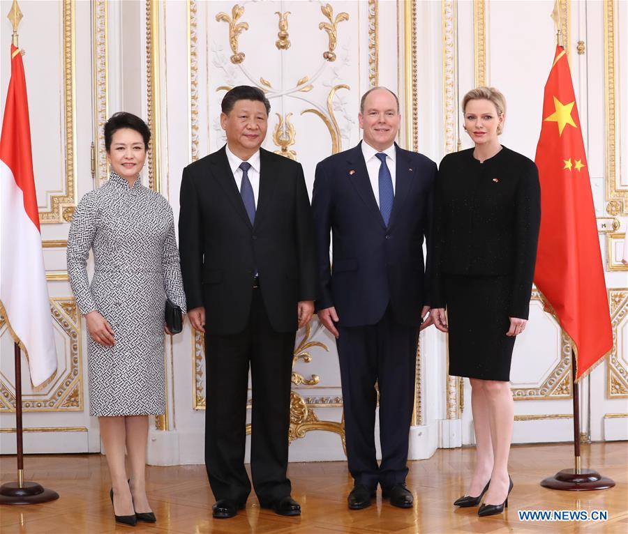 Chine/Monaco : le président Xi s'entretient avec le prince Albert II sur le renforcement des relations bilatérales