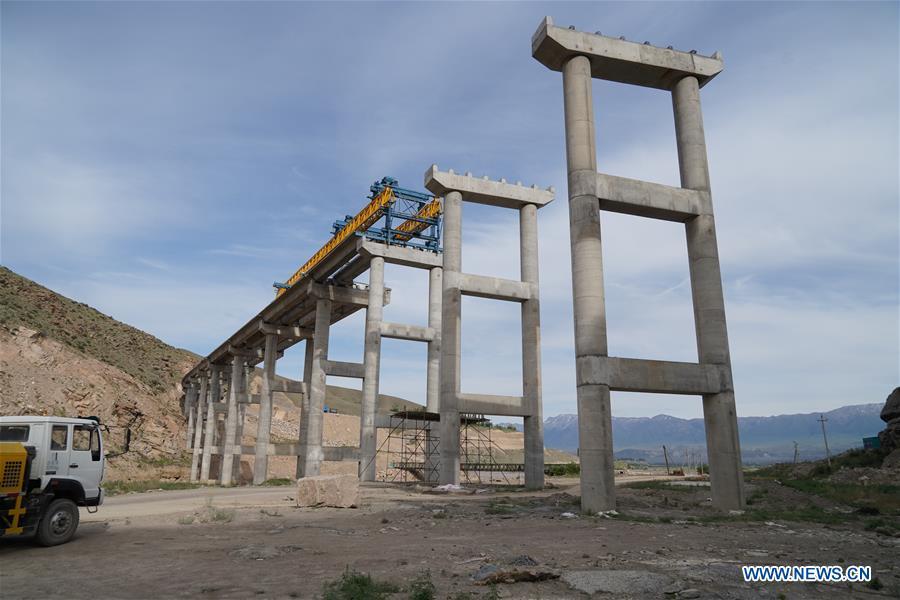 La route construite par la Chine à Djalalabad, au Kirghizistan