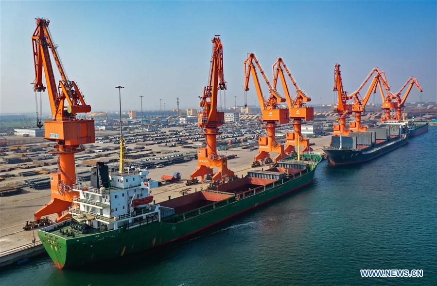 Inauguration officielle de l’aire de Caofeidian de la Zone libre-échange pilote de Chine (Hebei)