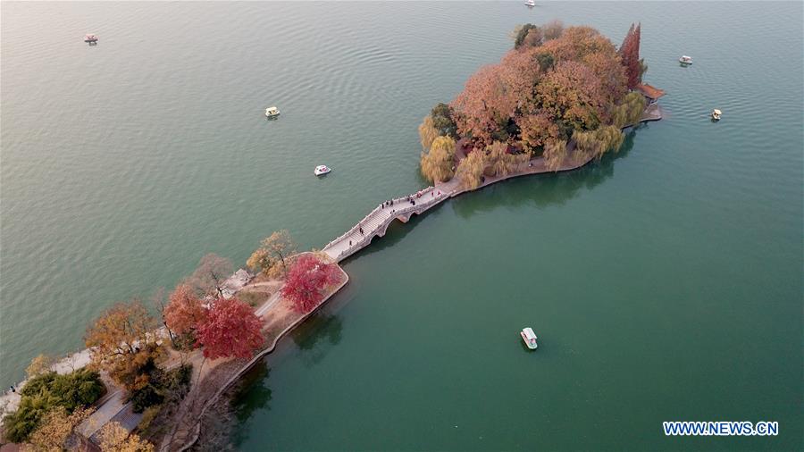 Chine: paysage du lac Nianjia au Hunan