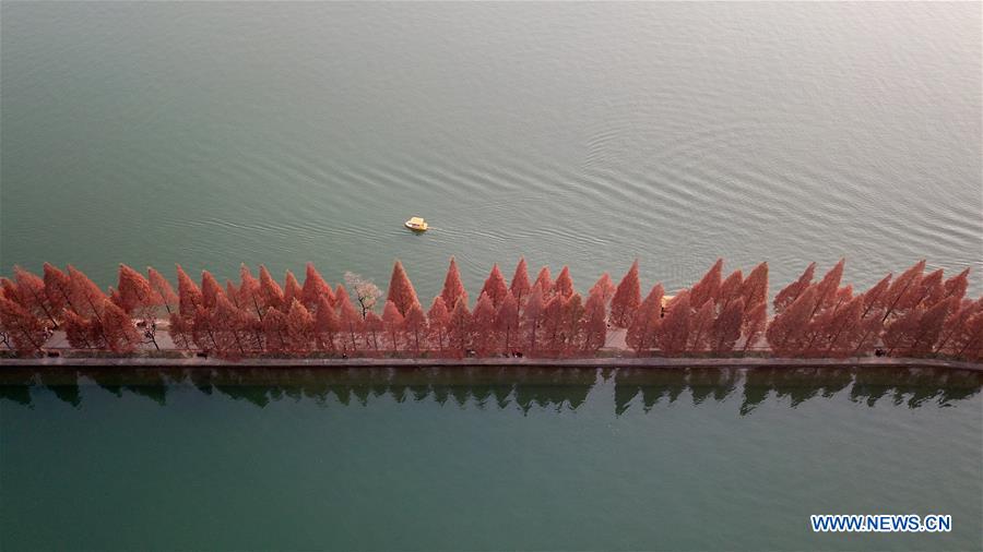 Chine: paysage du lac Nianjia au Hunan