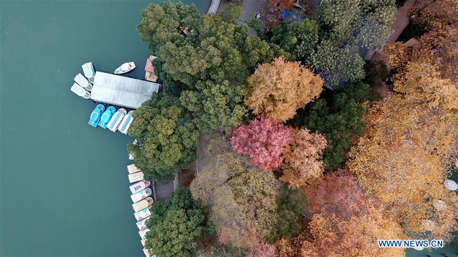 Chine: paysage du lac Nianjia au Hunan