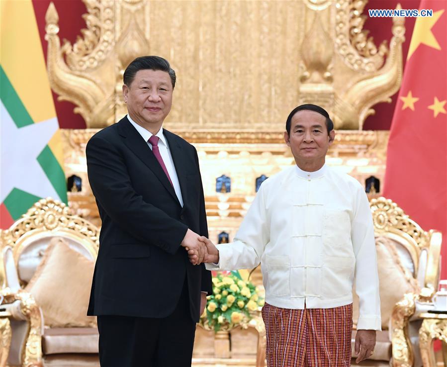 Xi Jinping rencontre des dirigeants du Myanmar