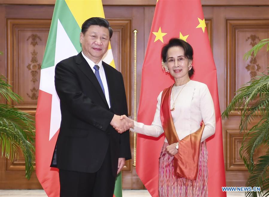 Xi Jinping rencontre des dirigeants du Myanmar