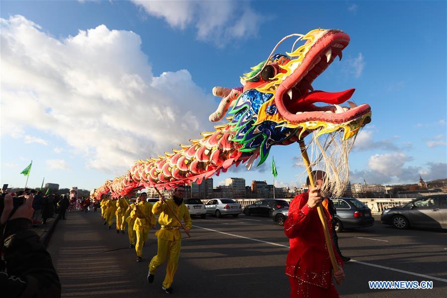 Belgique : célébration du Nounvel An chinois à Liège