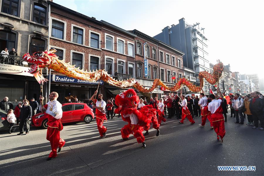 Belgique : célébration du Nounvel An chinois à Liège