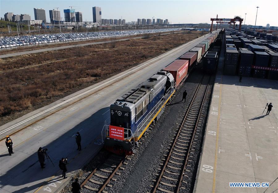 Chine : Départ d'un train de fret Chine-Europe au Henan