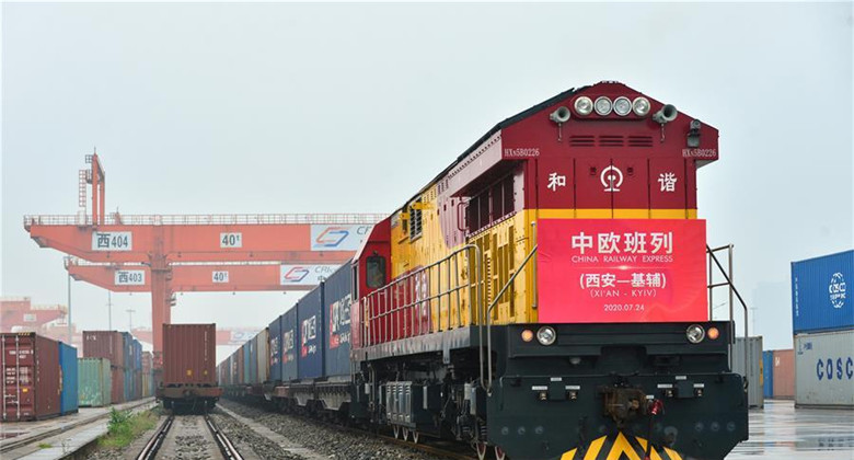 Chine : Xi'an lance un service de train de fret Chine-Europe vers Kiev