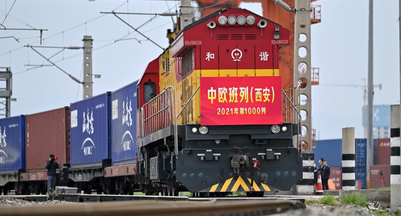 Chine : Xi'an enregistre le 1000e trajet de train de fret Chine-Europe de l'année