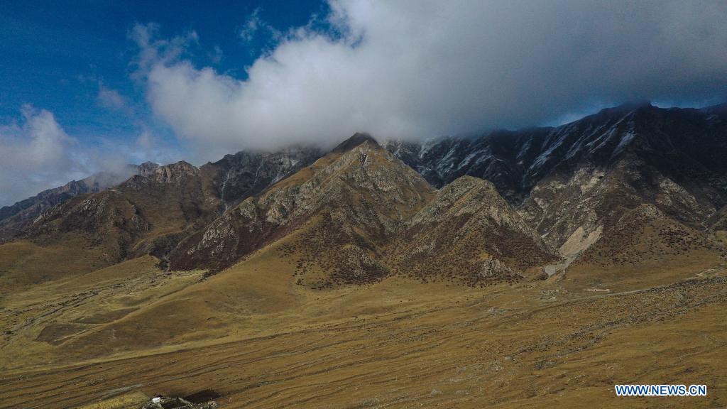 Chine: paysage d'un parc forestier national au Qinghai