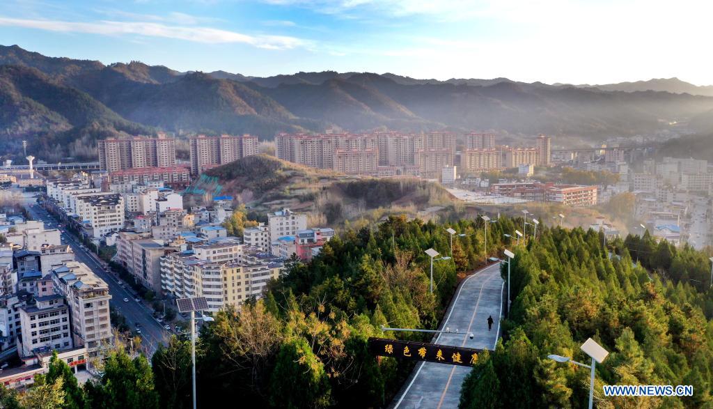 Chine: paysage d'un district au Shaanxi