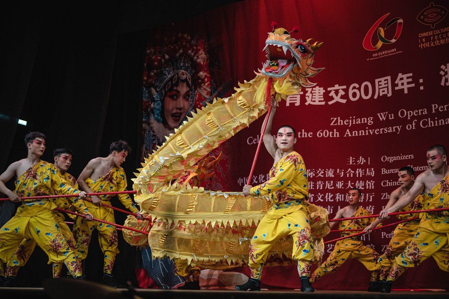 Kenya : une troupe de l'opéra traditionnel chinois Wu se produit à Nairobi